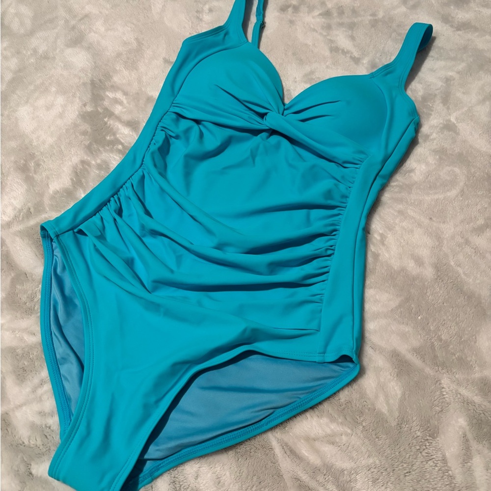 NWT RELLECIGA One piece sky blue Swimsuit